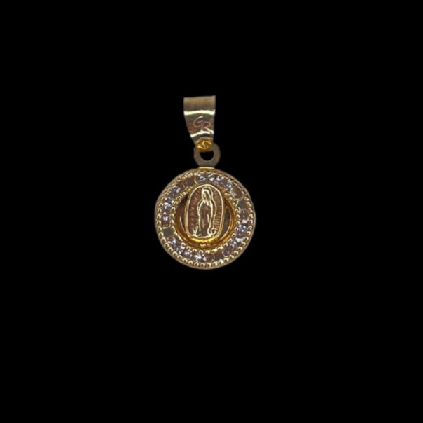 10k Gold Virgen Mary Pendant