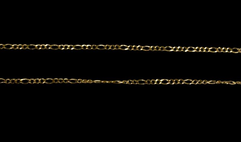 10k Gold Figaro Chain