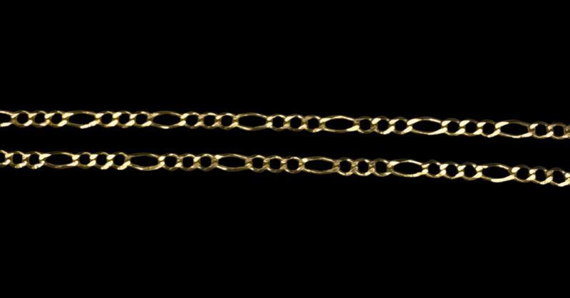 10k Gold Figaro Chain