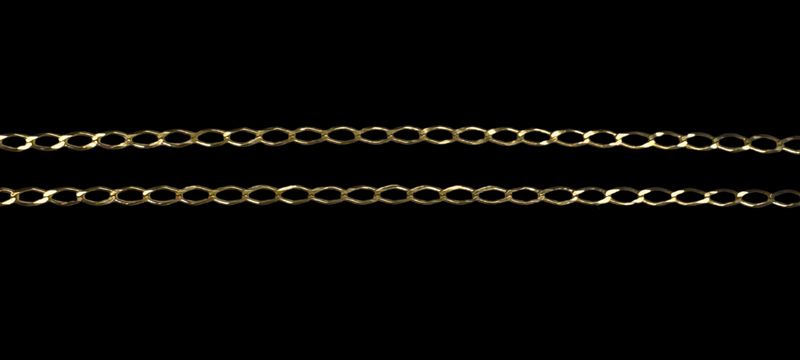 10k Gold Paper Clip Chain