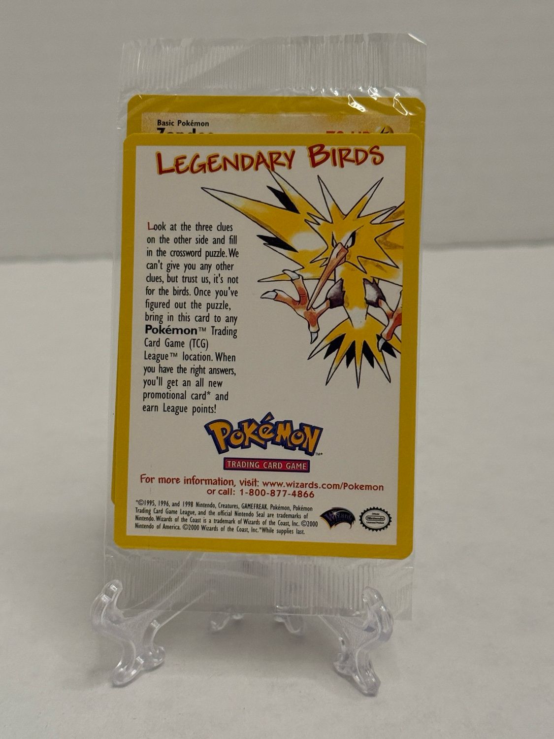 Pokémon Legendary Birds - Zapados (Sealed)