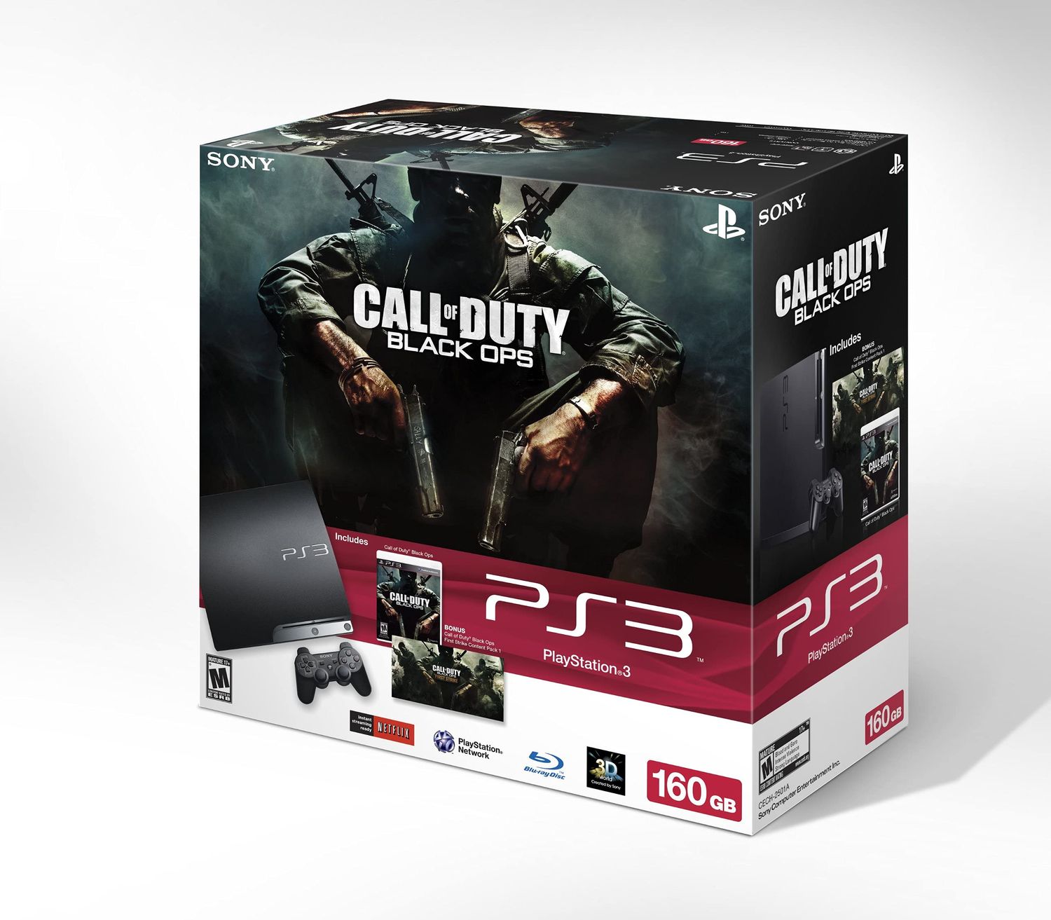 PlayStation 3 160GB Call of Duty: Black Ops Bundle (Renewed)