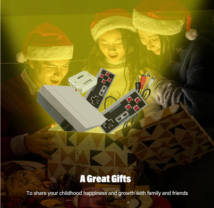 Retro Gaming Console HDMI and AV Output With Built-in 620 Games and 2 Retro Controller for Christmas Or Birthdays