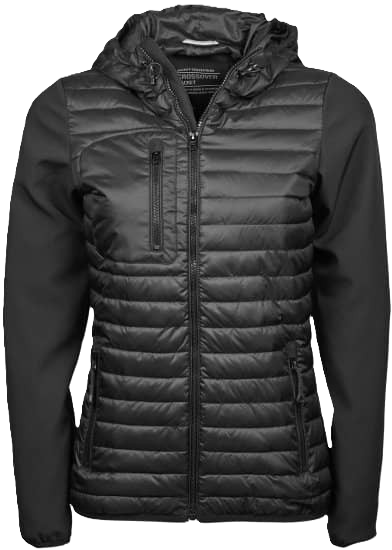 Ladies` Hooded Crossover Jacket