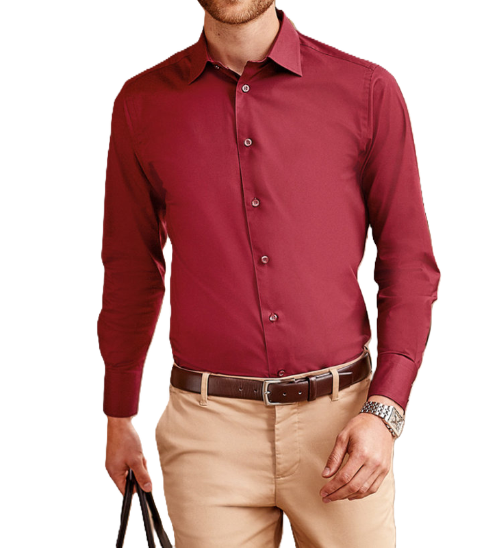 Men`s Long Sleeve Fitted Shirt