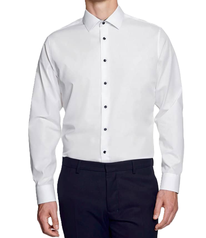 Men`s Shirt Poplin Slim Fit Longsleeve