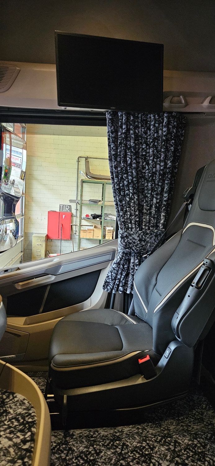 Seitengardinen Set in Plüsch