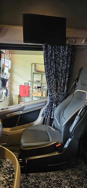 Seitengardinen Set in Plüsch