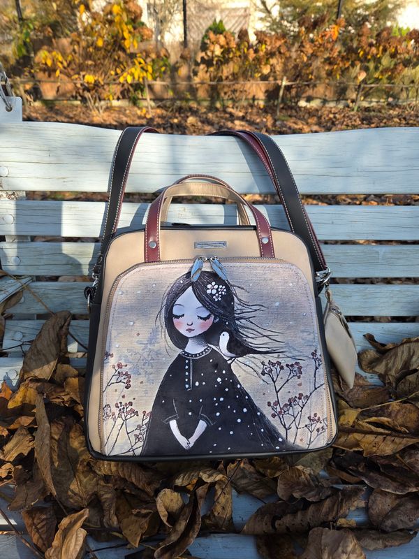 Kuferek a4 jesienna dziewczynka