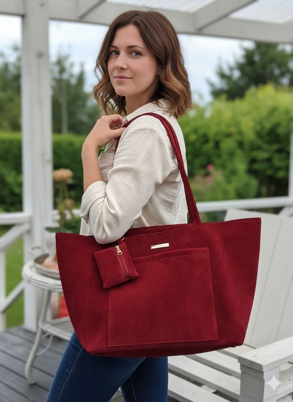 Duża czerwona klasyczna torba Duża czerwona klasyczna torba