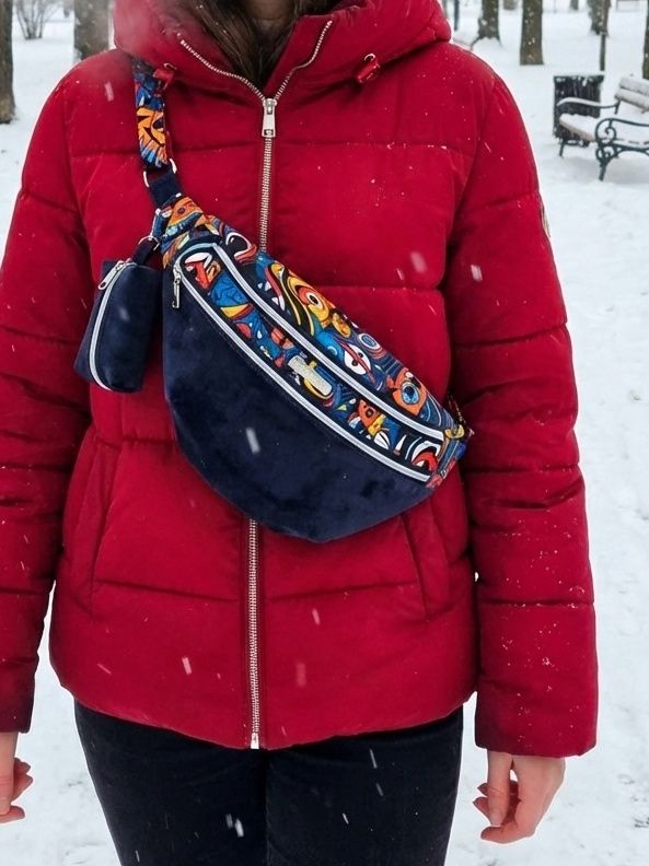 Nerka XL picasso granatowa