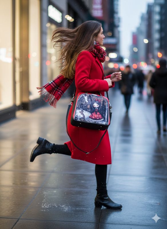 Kuferek a4 gotycka dziewczynka