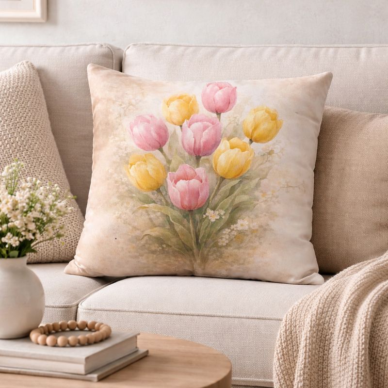 Poduszka Tulipany