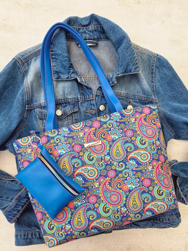 Torba shoperka paisley blue Torba shoperka paisley blue