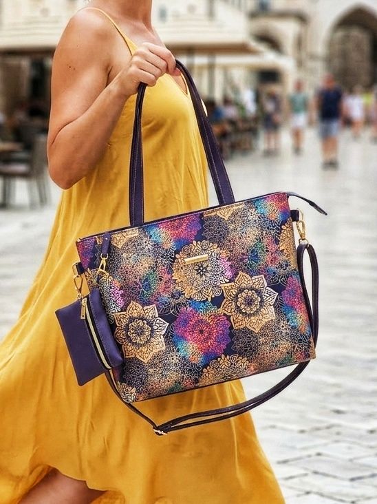 Torba shoperka a4 zlote mandale