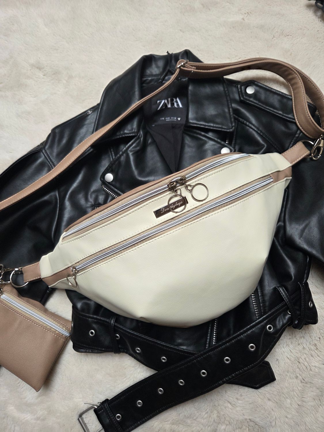 Nerka torba Beżowa beza