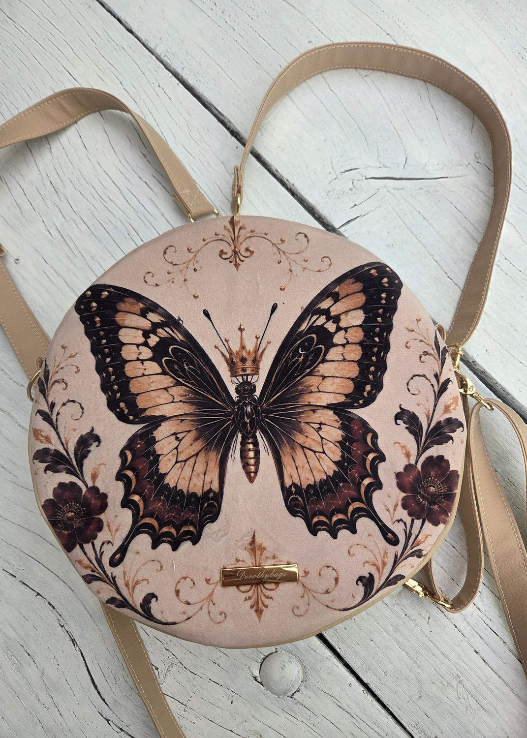 Plecak-torebka Vintage butterfly