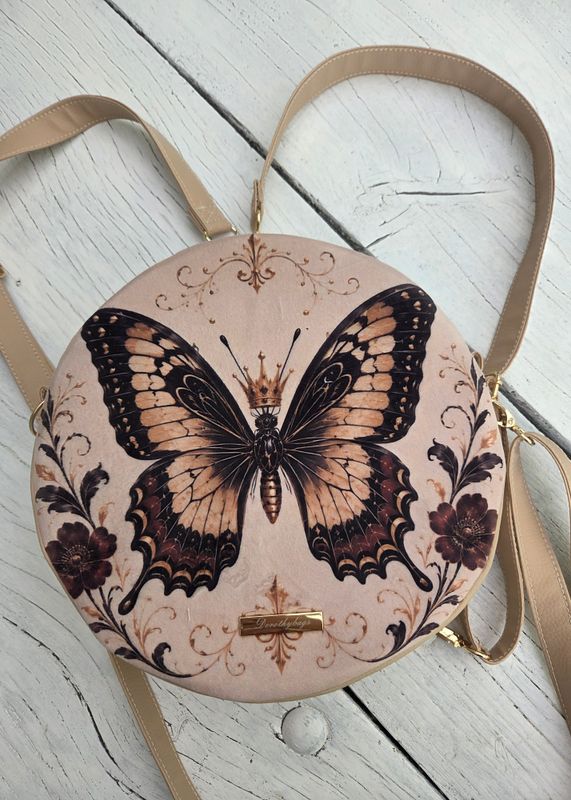 Plecak-torebka Vintage butterfly