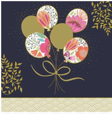 Carte d&#39;anniversaire ballons