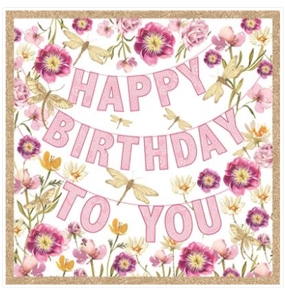 Carte d'anniversaire happy birthday to you