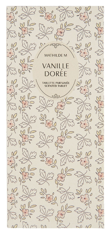 Tablette parfumée secret d&#39;amoire, vanille dorée