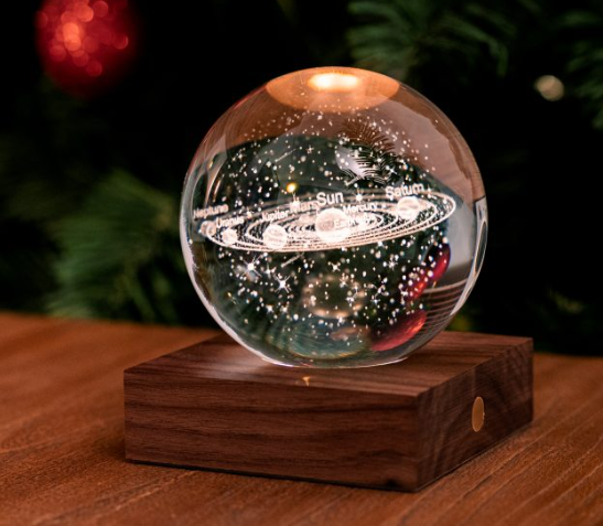 Lampe crystal système solaire