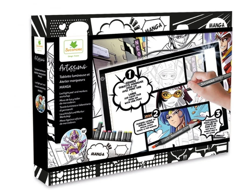 XXL Tablette Lumineuse et atelier marqueurs - Manga