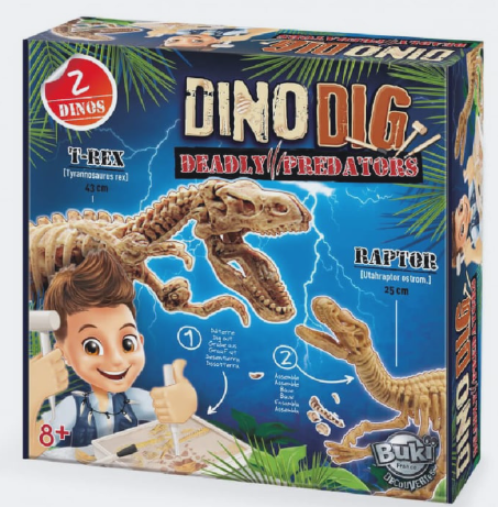 Dino dig Tyrannosaure et velociraptor