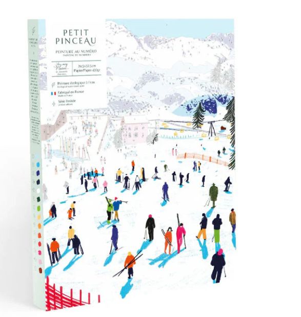 Coffret peinture au numéro - Petit Pinceau - Skiing Among Mountains