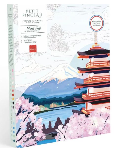 Coffret peinture au numéro - Petit Pinceau Mont Fuji