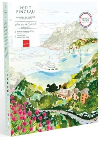 Coffret peinture au numéro - Petit Pinceau - Balade dans les Calanques