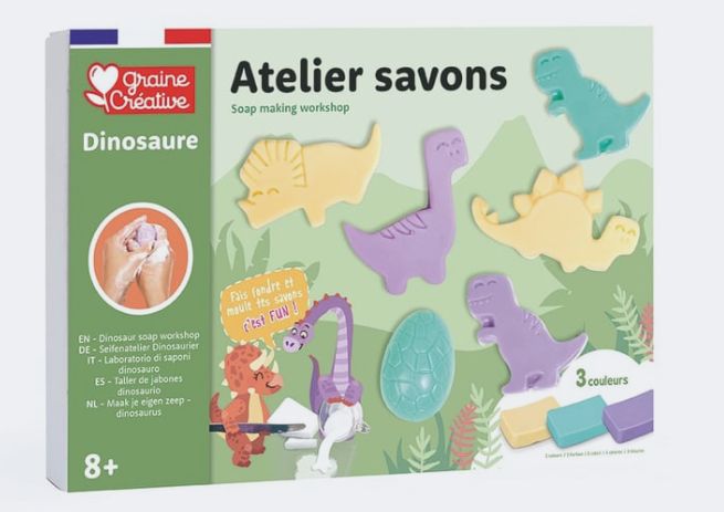 Coffret atelier savons dinosaures
