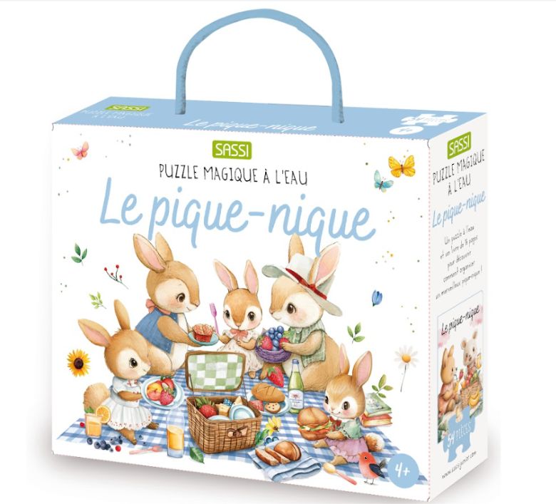 Magique puzzle à l'eau, le pique-nique