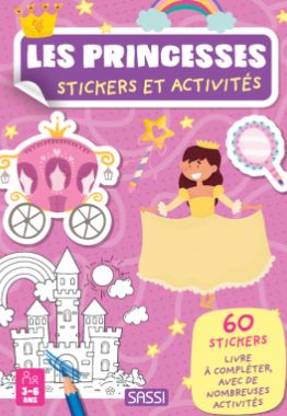 Livre d'activités et de stickers, les princesses