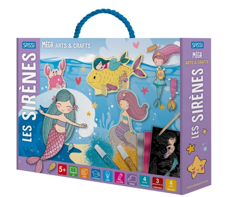 Coffret Méga arts &amp; crafts, les sirènes