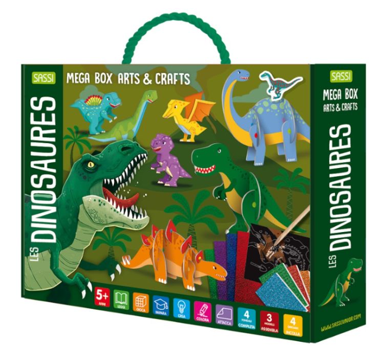 Coffret Méga arts &amp; crafts, les dinosaures