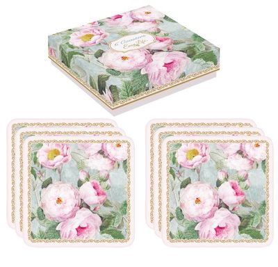 Set de 6 dessous de verre en liège, Roses in Bloom