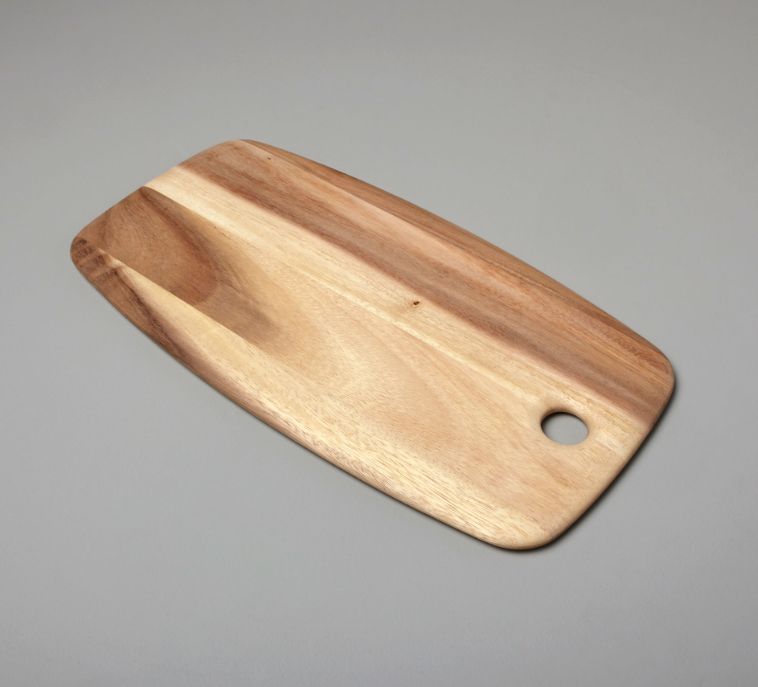 Planche rectangulaire en bois d’acacia, Moyen