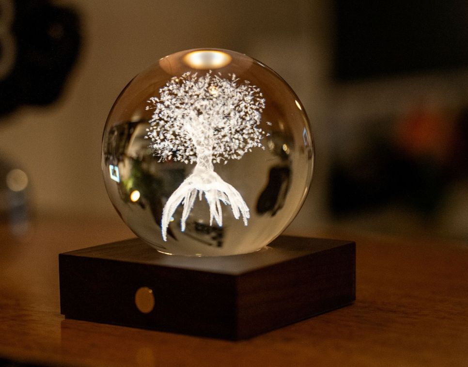 Lampe crystal arbre de vie