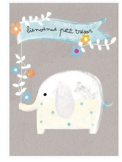 Carte de naissance Bienvenue Petit Trésor