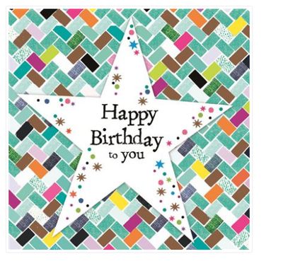 Carte d'anniversaire happy birthday to you
