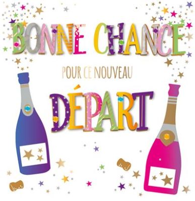 Carte bonne chance pour ton nouveau départ