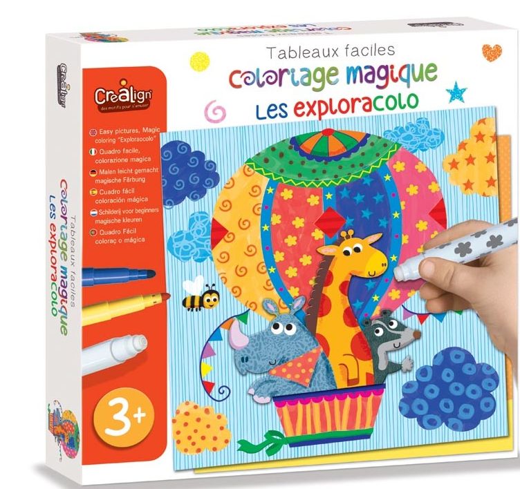 Tableaux Faciles, Coloriage magique "Les Exploracolo"