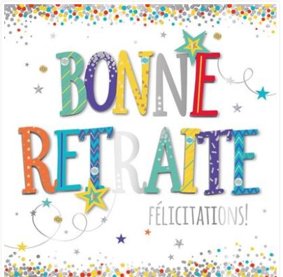 Carte bonne retraite félicitations