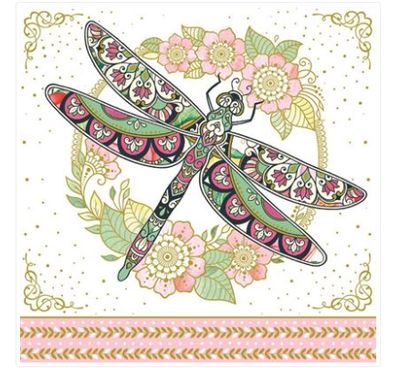 Carte d'anniversaire libellule