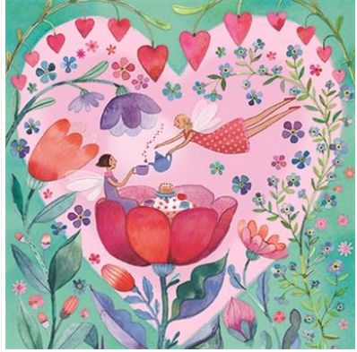 Carte d'anniversaire tasse de thé