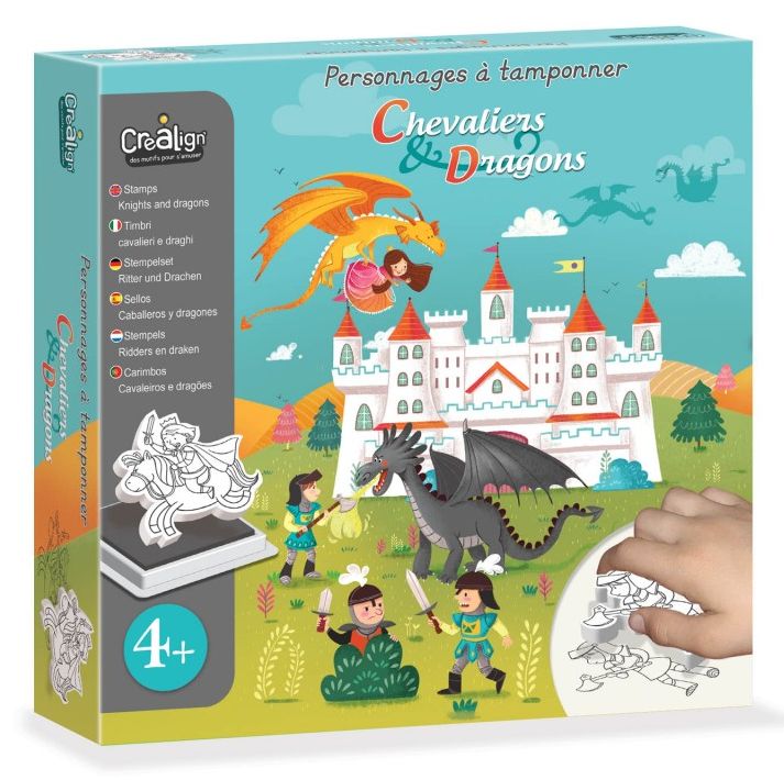 Personnages à tamponner : Chevaliers et Dragons