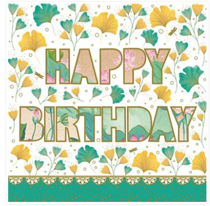 Carte d'anniversaire happy birthday