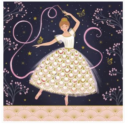 Carte d'anniversaire danseuse
