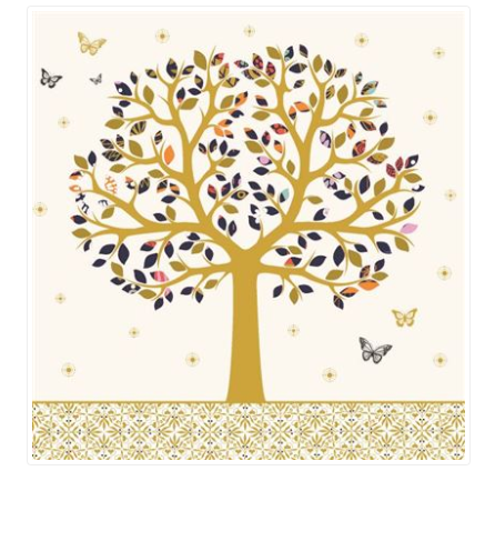 Carte d'anniversaire arbre